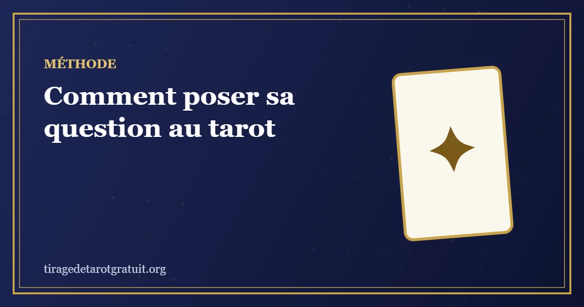 Comment poser sa question au tarot